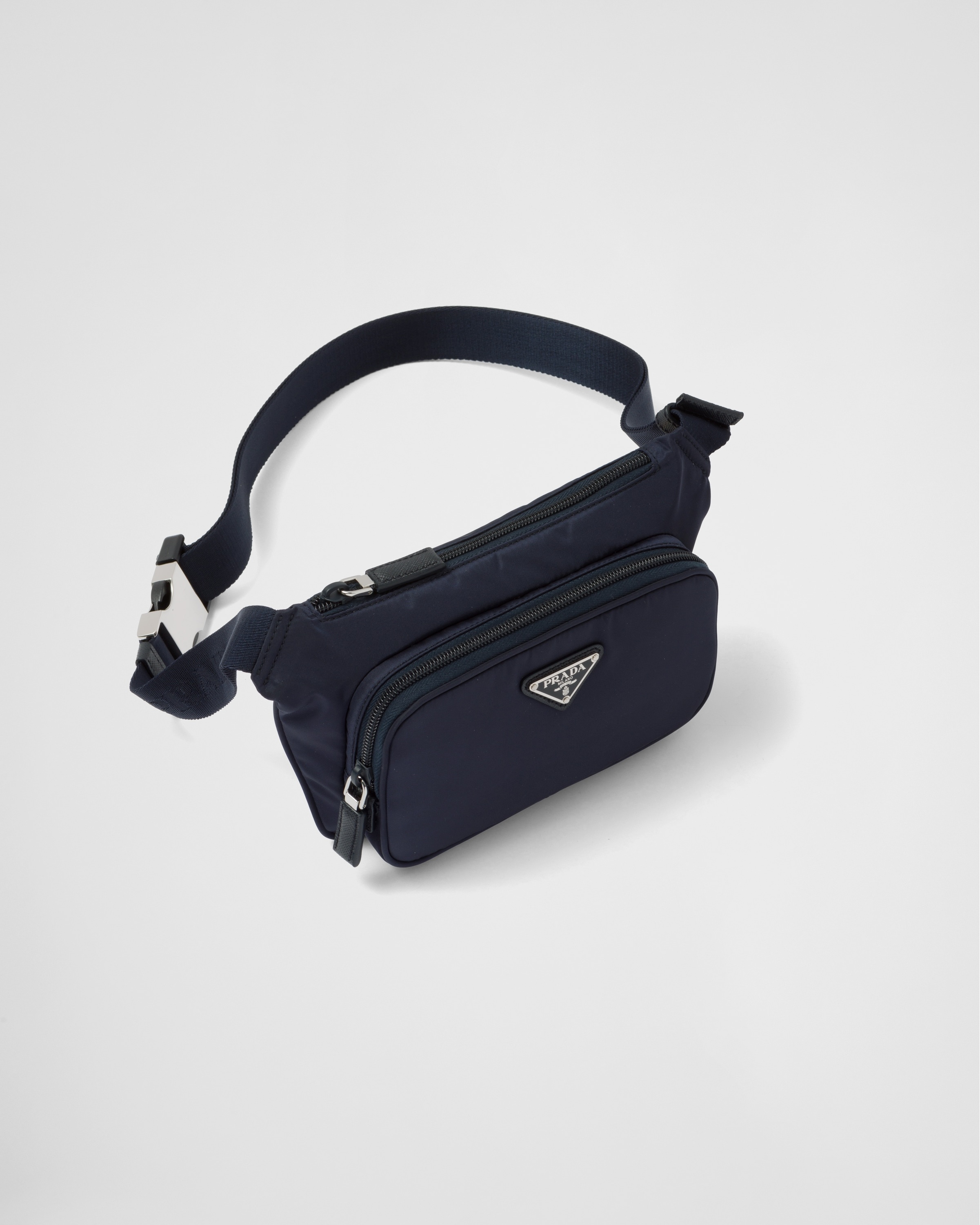 Re-Nylon and Saffiano leather shoulder bag - 3