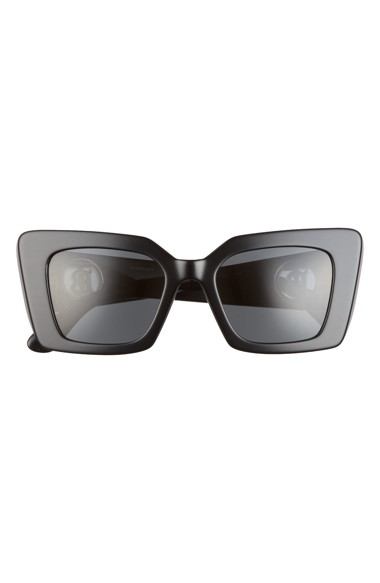 burberry 51mm Square Sunglasses in Black/Dark Grey at Nordstrom - 1