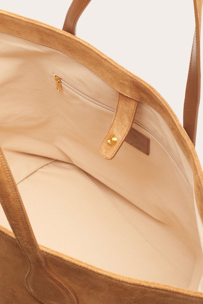 SPROUT TOTE BEIGE SUEDE - 3