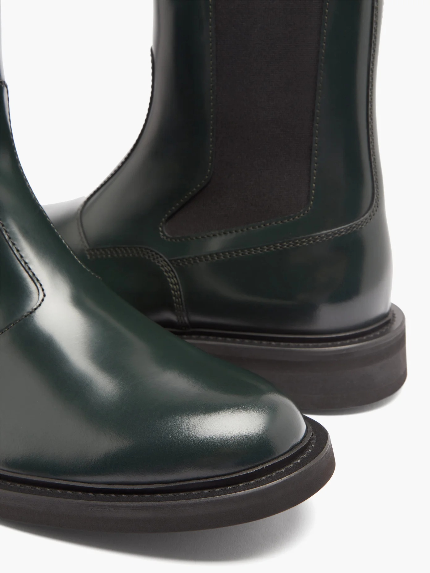 Panelled-leather Chelsea boots - 6