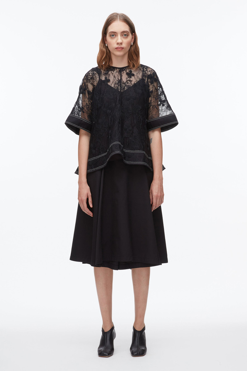 3.1 Phillip Lim Dimensional Lace Flounce Tank outlook