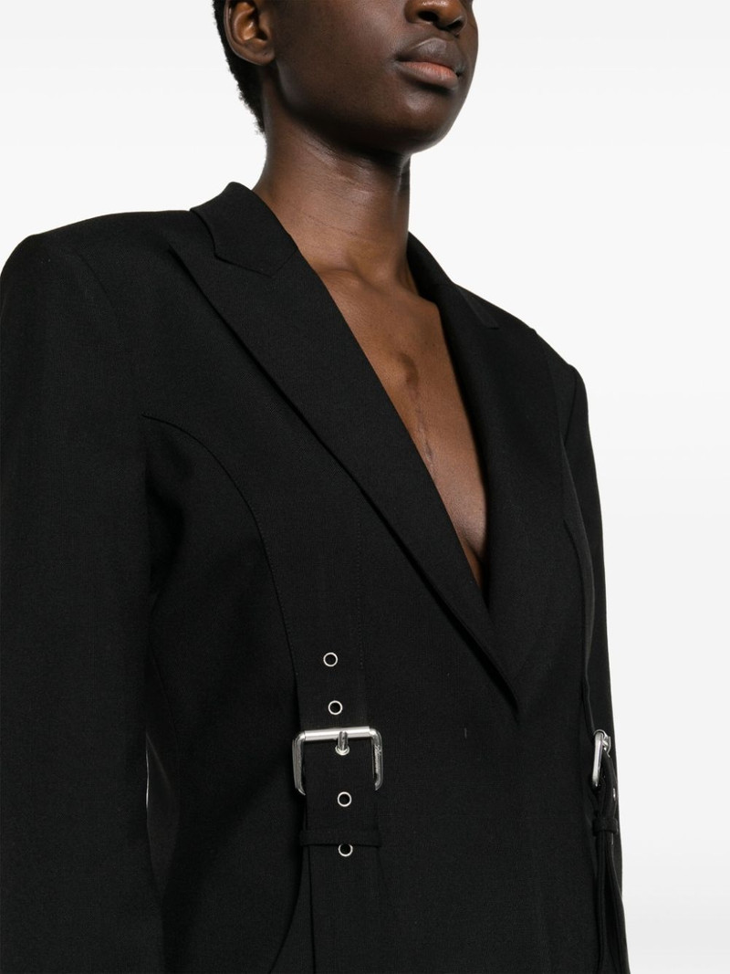 buckle-detailed blazer 5