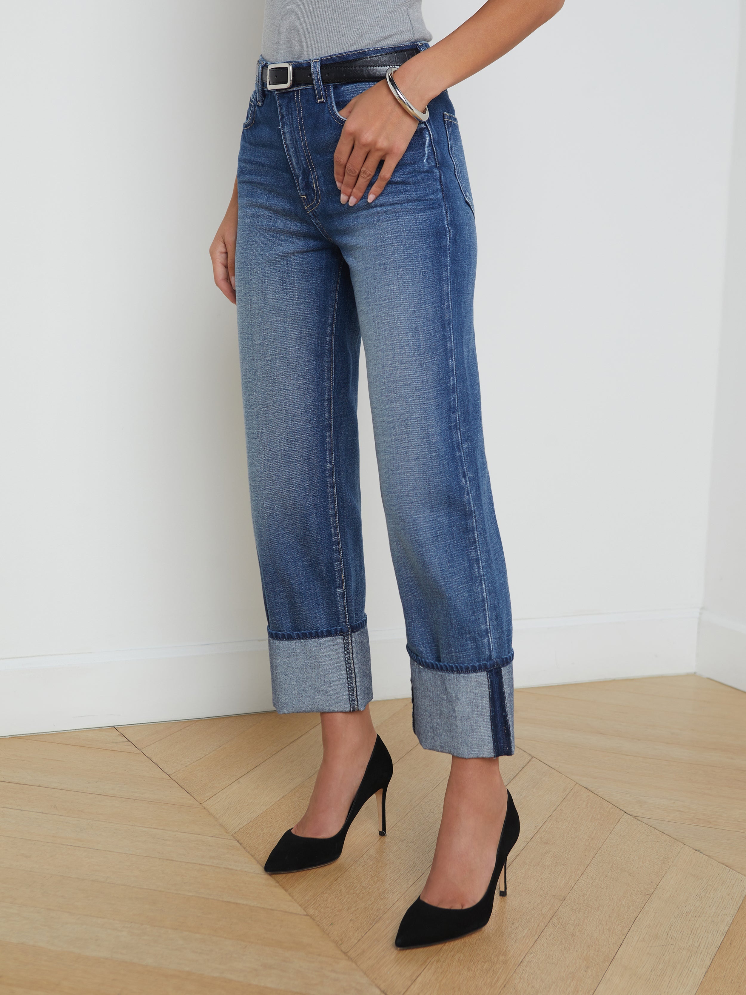 Leighton Cuffed Stovepipe Jean - 5