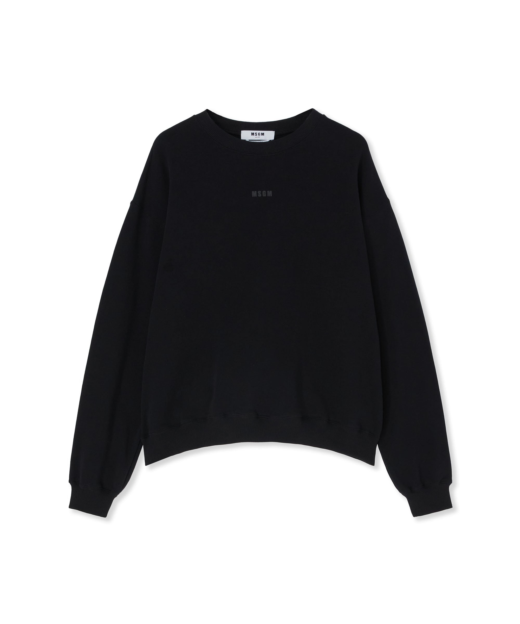 Crew-neck sweatshirt with animal print logo - 1