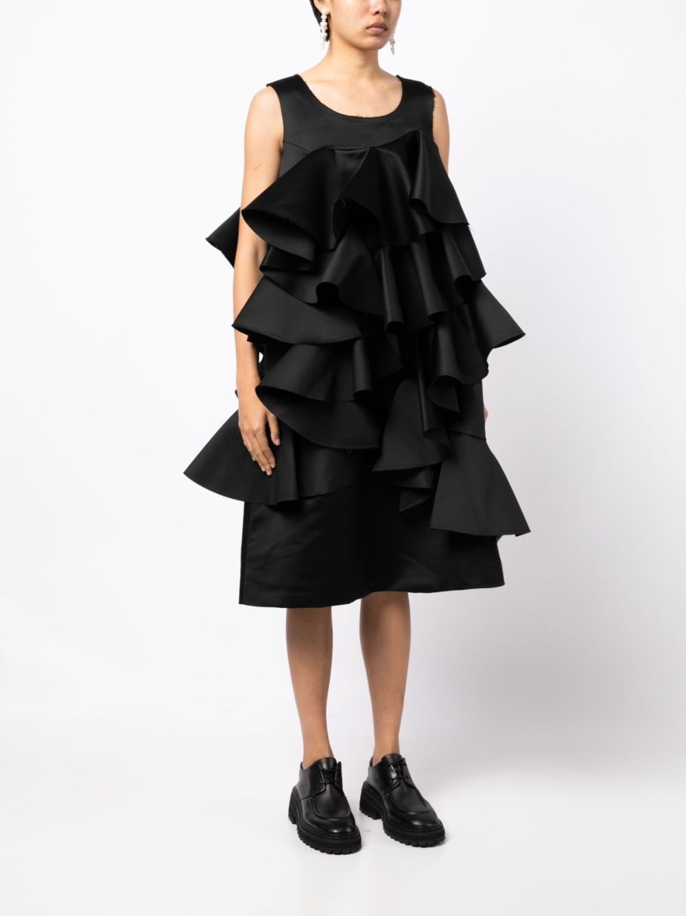 ruffled cotton dress - 3