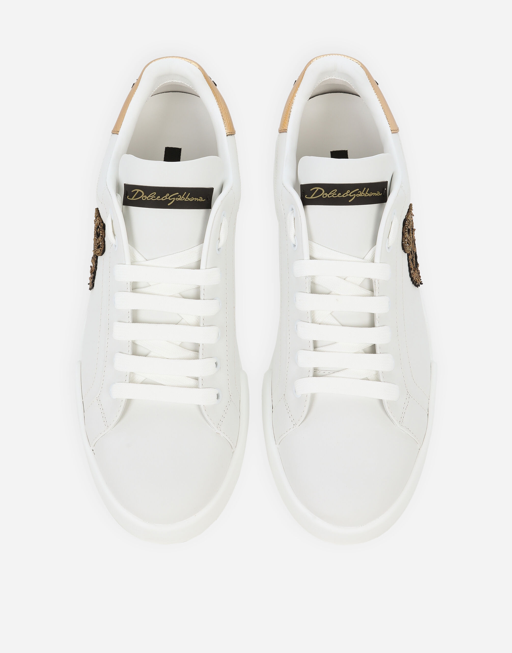 Calfskin nappa Portofino sneakers with crown patch - 4