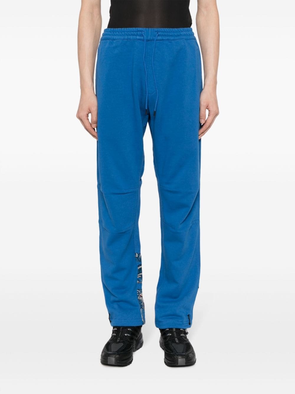 dragon-print cotton trousers - 3