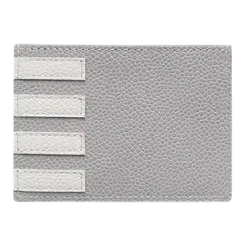 Thom Browne Pebble Grain 4-Bar Single Card Holder Men outlook