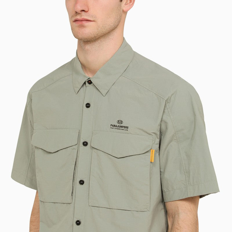 Parajumpers Shadow Grey Pete Shirt In Nylon And Cotton Men - 3