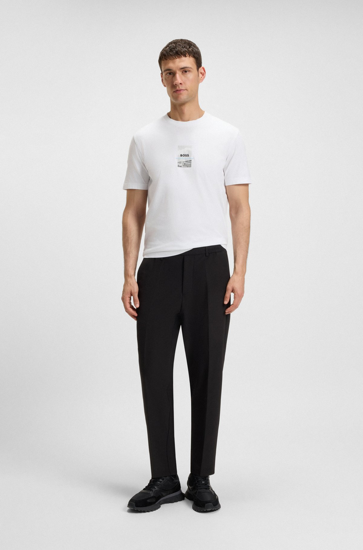 RELAXED-FIT T-SHIRT IN STRETCH COTTON WITH PHOTO PRINT - 4
