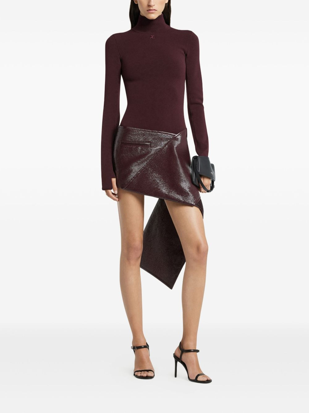 mock-neck long-sleeve sweater - 2