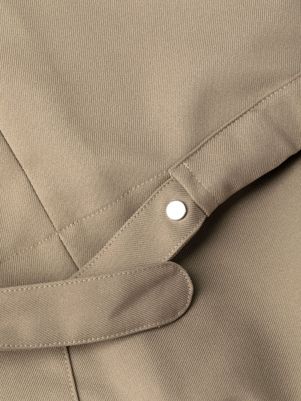 Ow Emb Drill wide-leg cargo trousers - 7