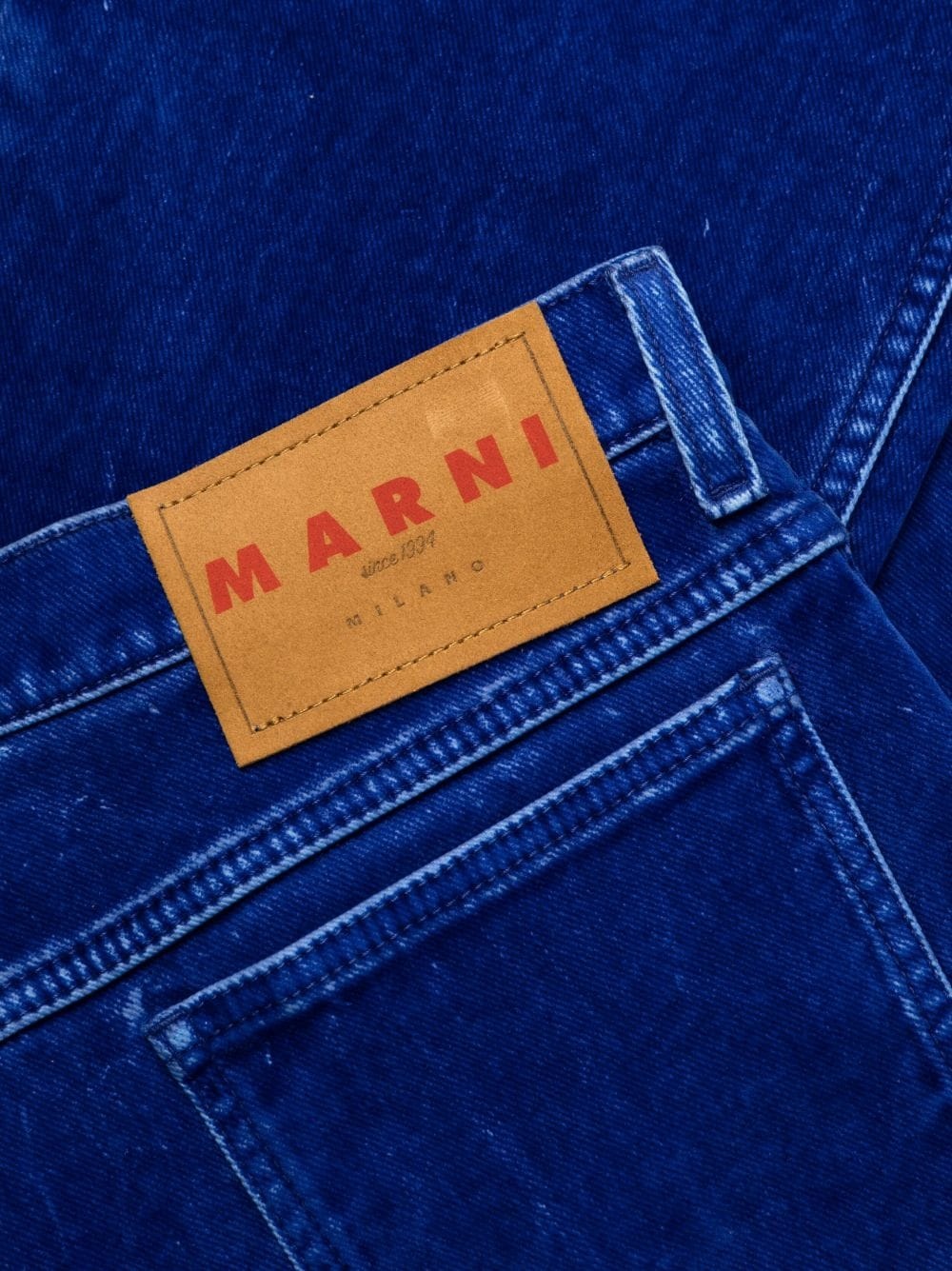 flared twill trousers - 6