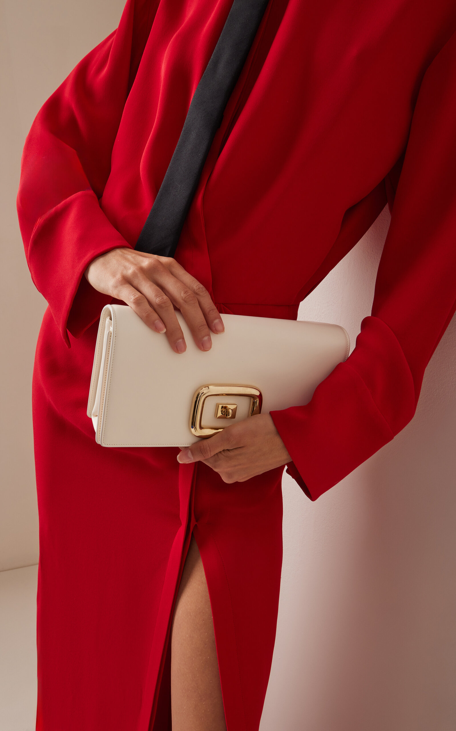 Viv' Choc Chain Leather Bag white - 3