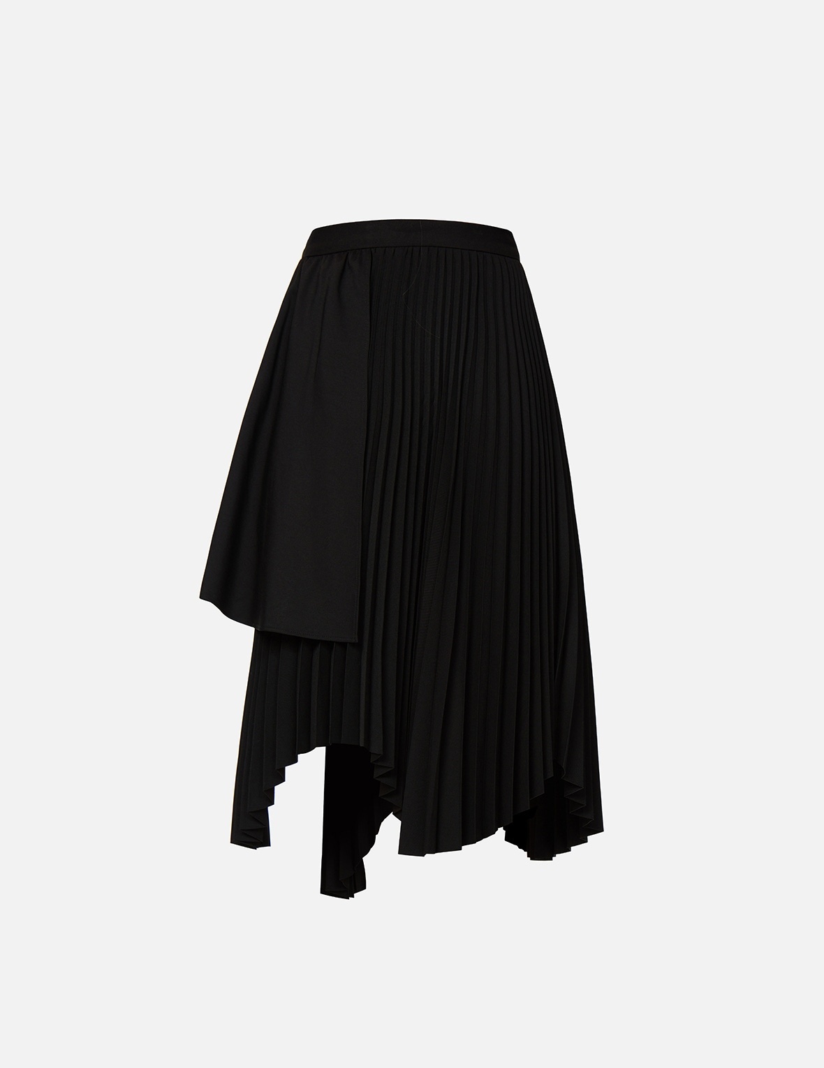 JAPANESE-PATTERN SEAGULL PLEATED ASYMMETRIC SKIRT - 2