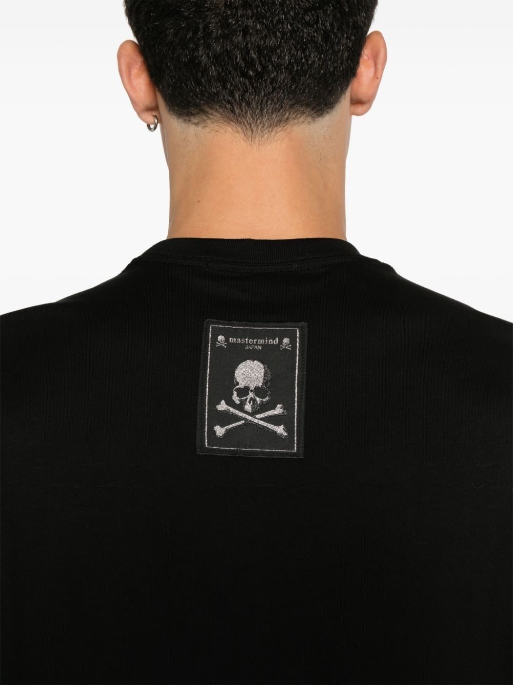 blurred skull-print T-shirt - 5