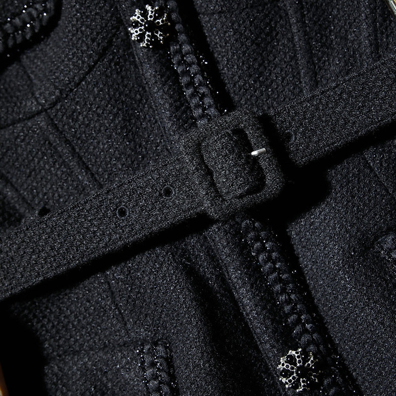 Black Tailored Textured Top 5