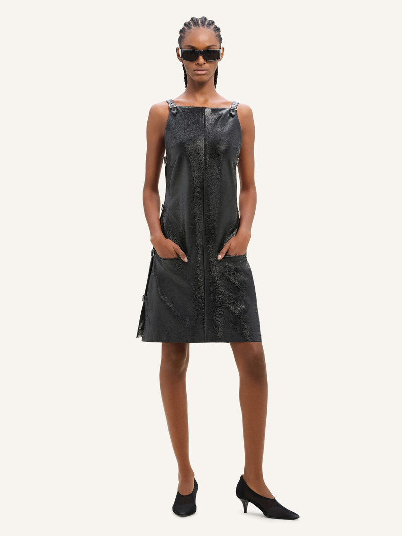 courrèges MULTI-BUCKLE VINYL DRESS outlook