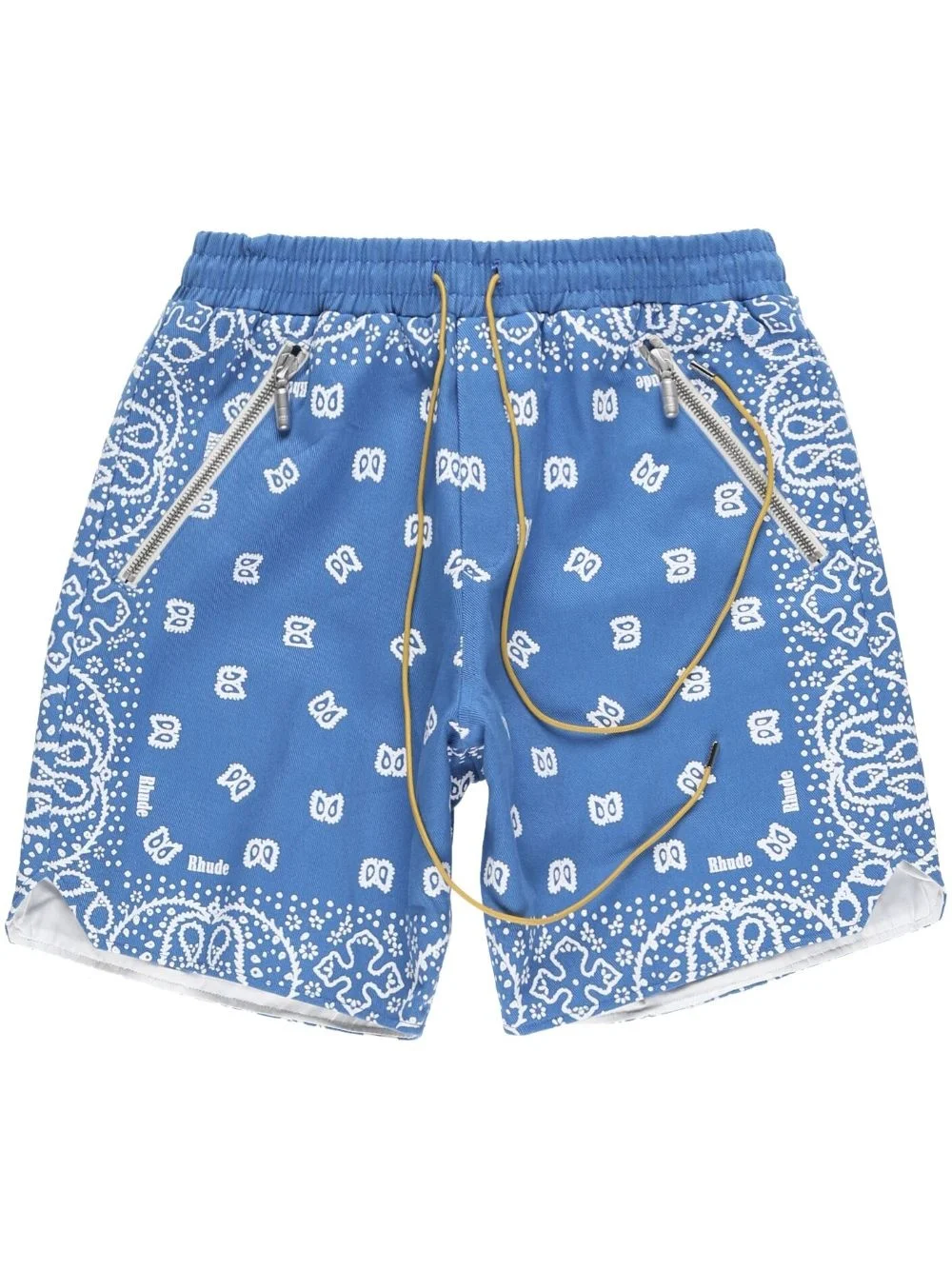 paisley-print deck shorts - 1