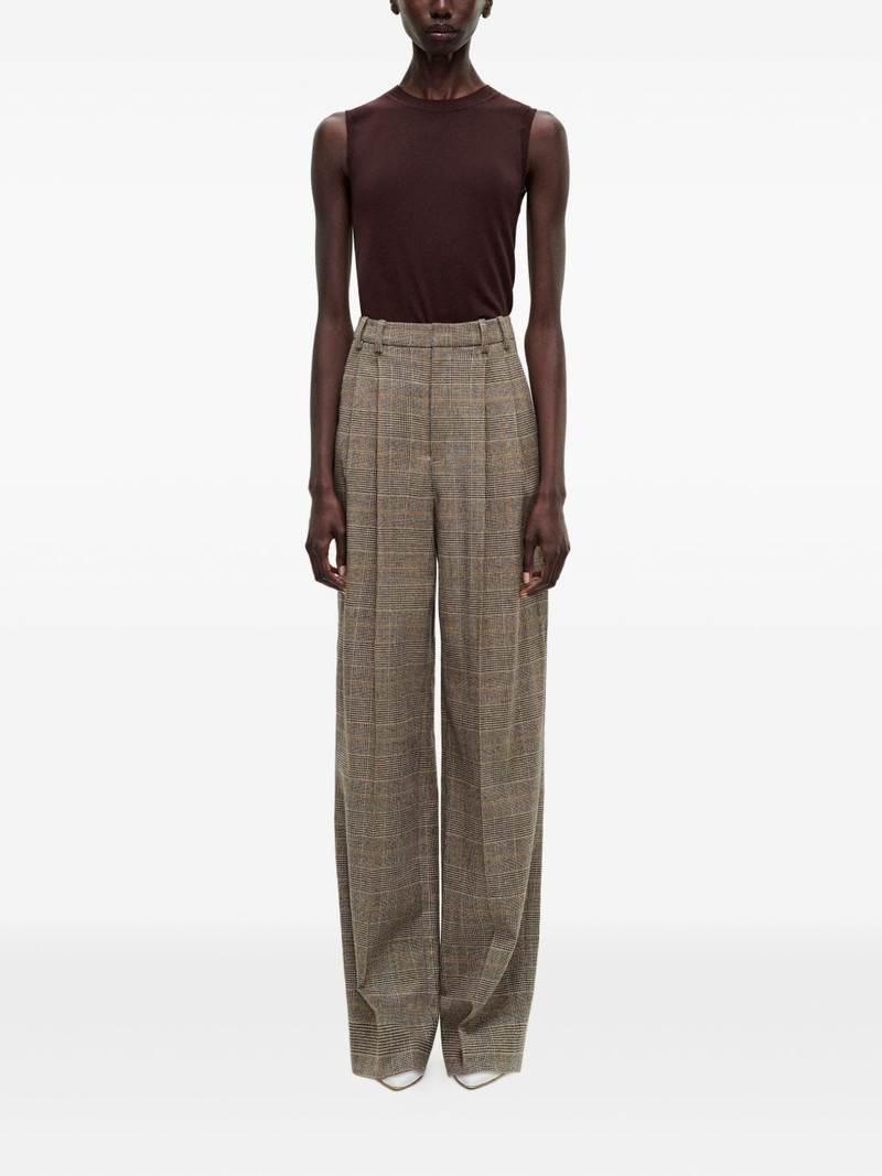 ADAM LIPPES check-pattern tailored trousers outlook
