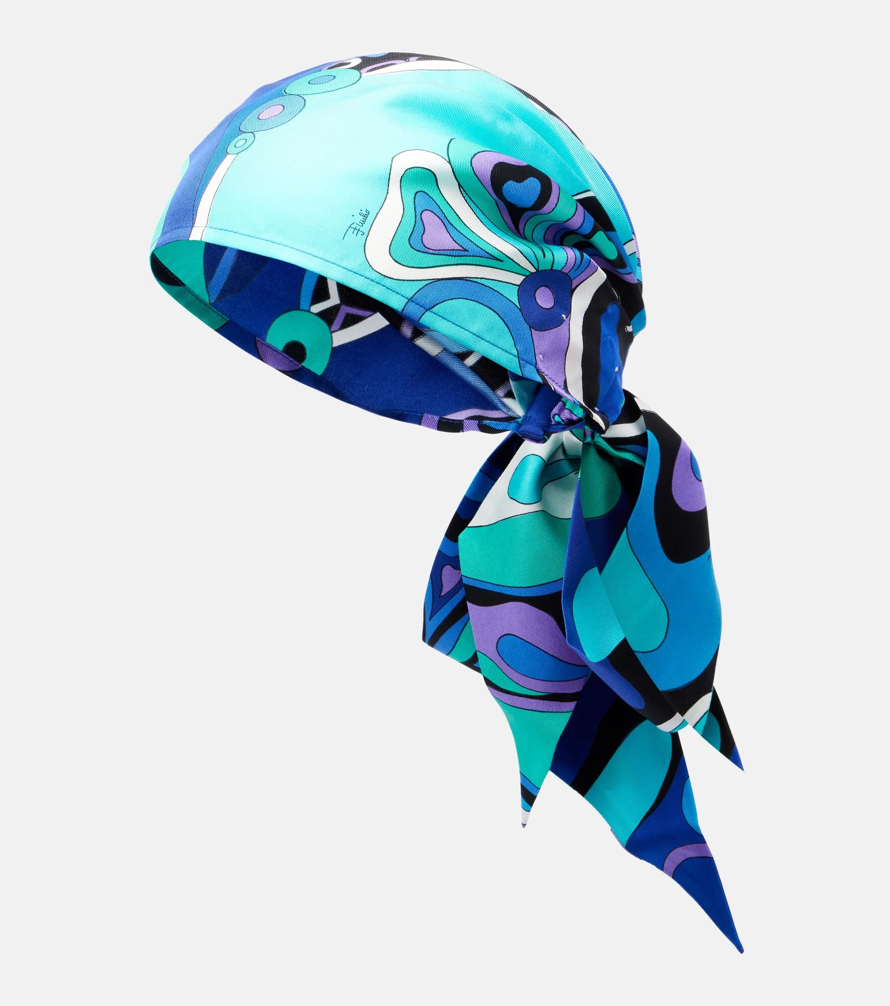 Iride silk twill head wrap - 1
