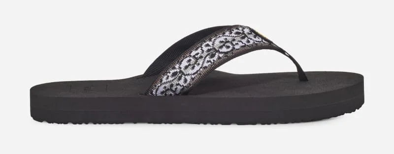 Women's Mush II Flip-Flop Sandals in Black/Red - 1