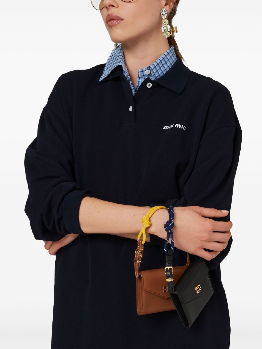logo-embroidered piquÃ© polo shirt - 2