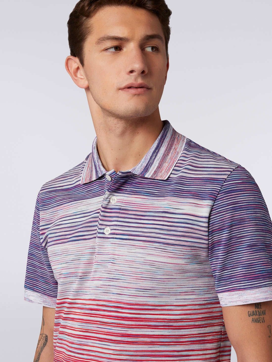Slub cotton piqué polo shirt - 5