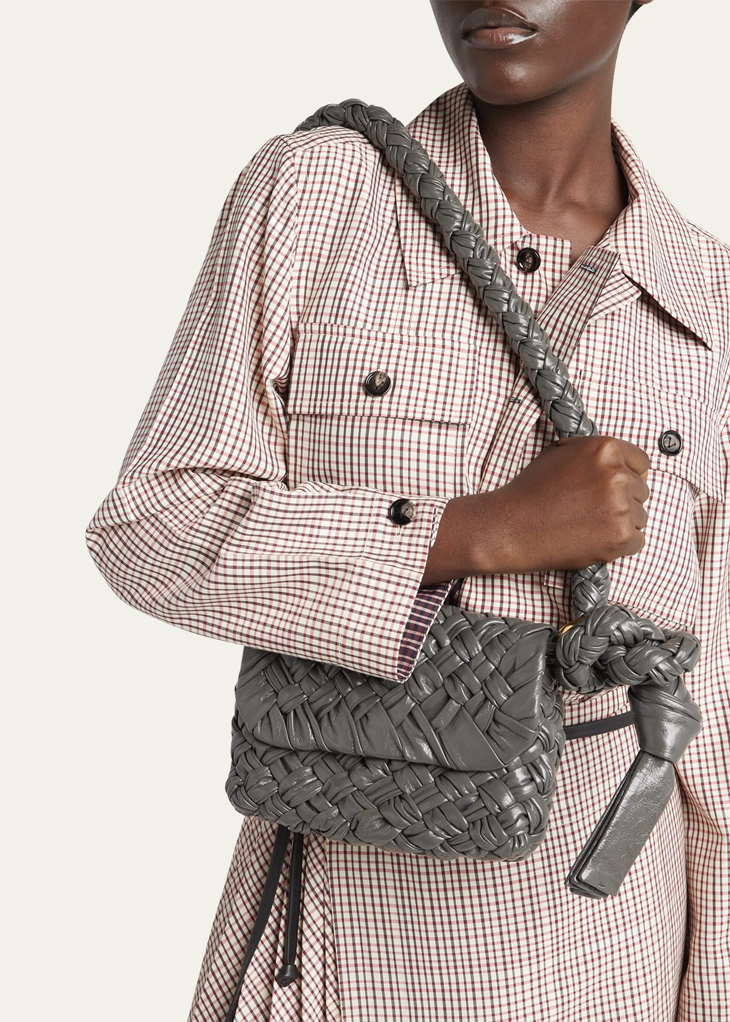Small Kalimero Leather Shoulder Bag - 2