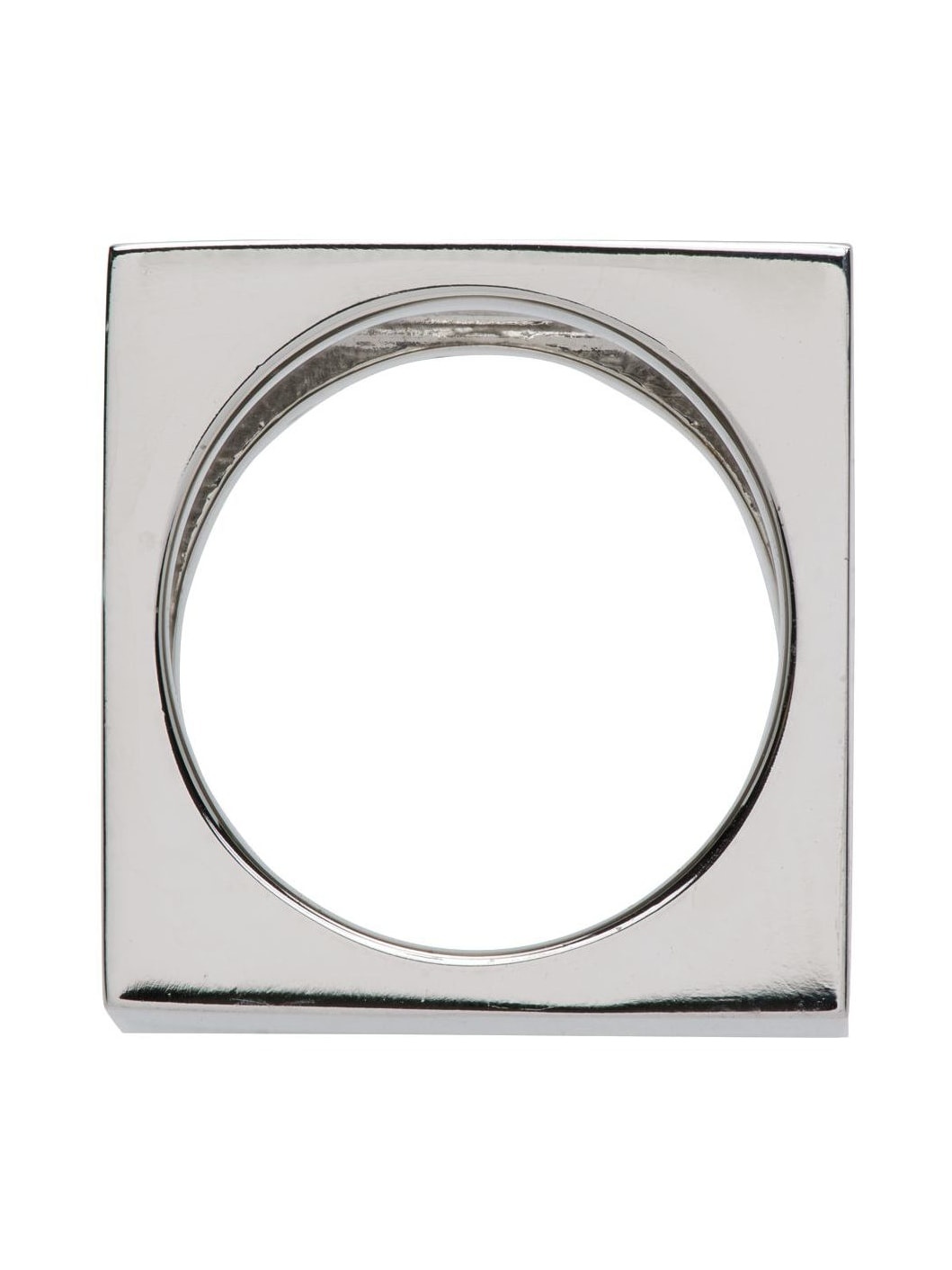 【関税込み】We11done シルバー＆ブラック ロゴ リング We11done Silver & Black Square Logo Dice Ring | REVERSIBLE