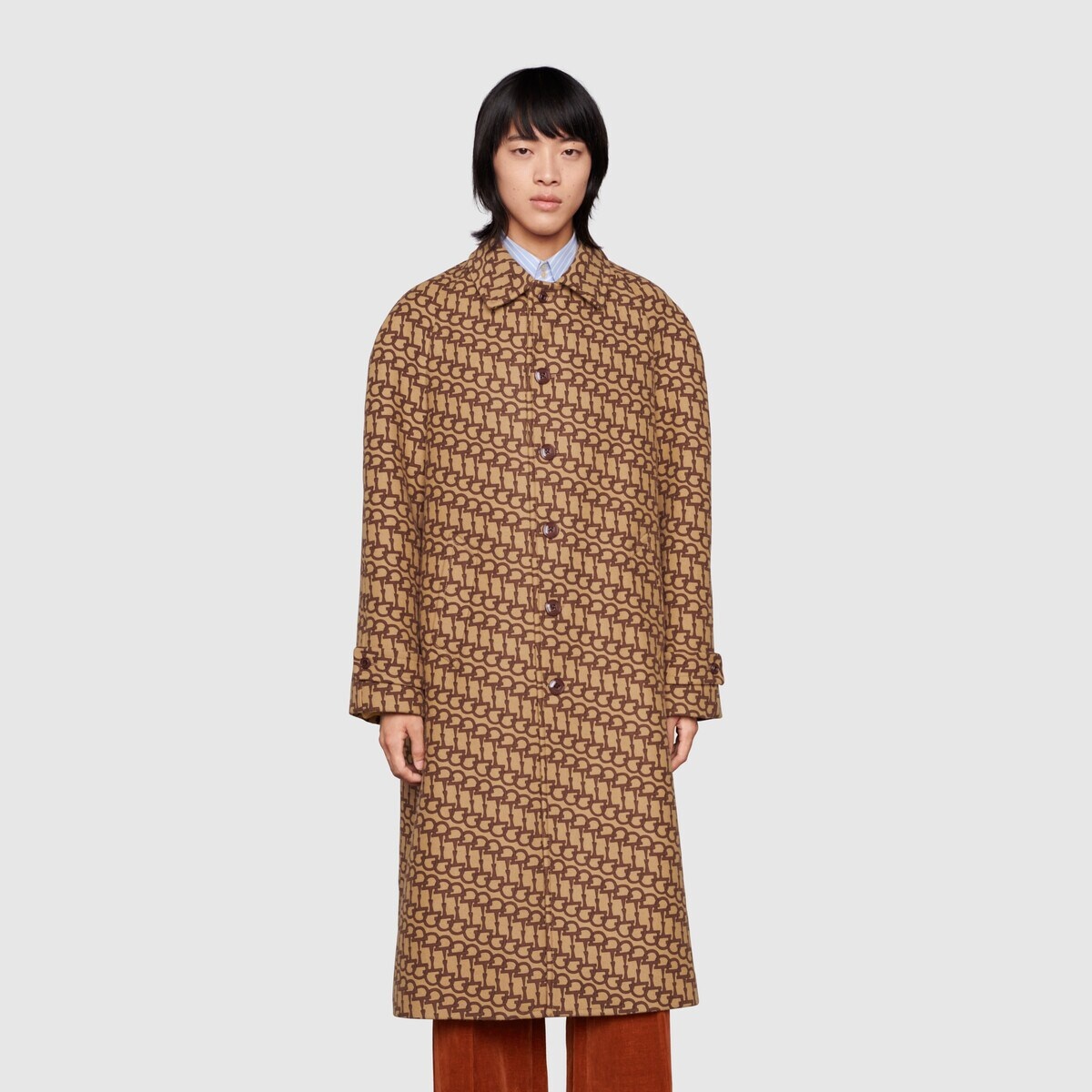 Gucci 100 Horsebit print coat - 3