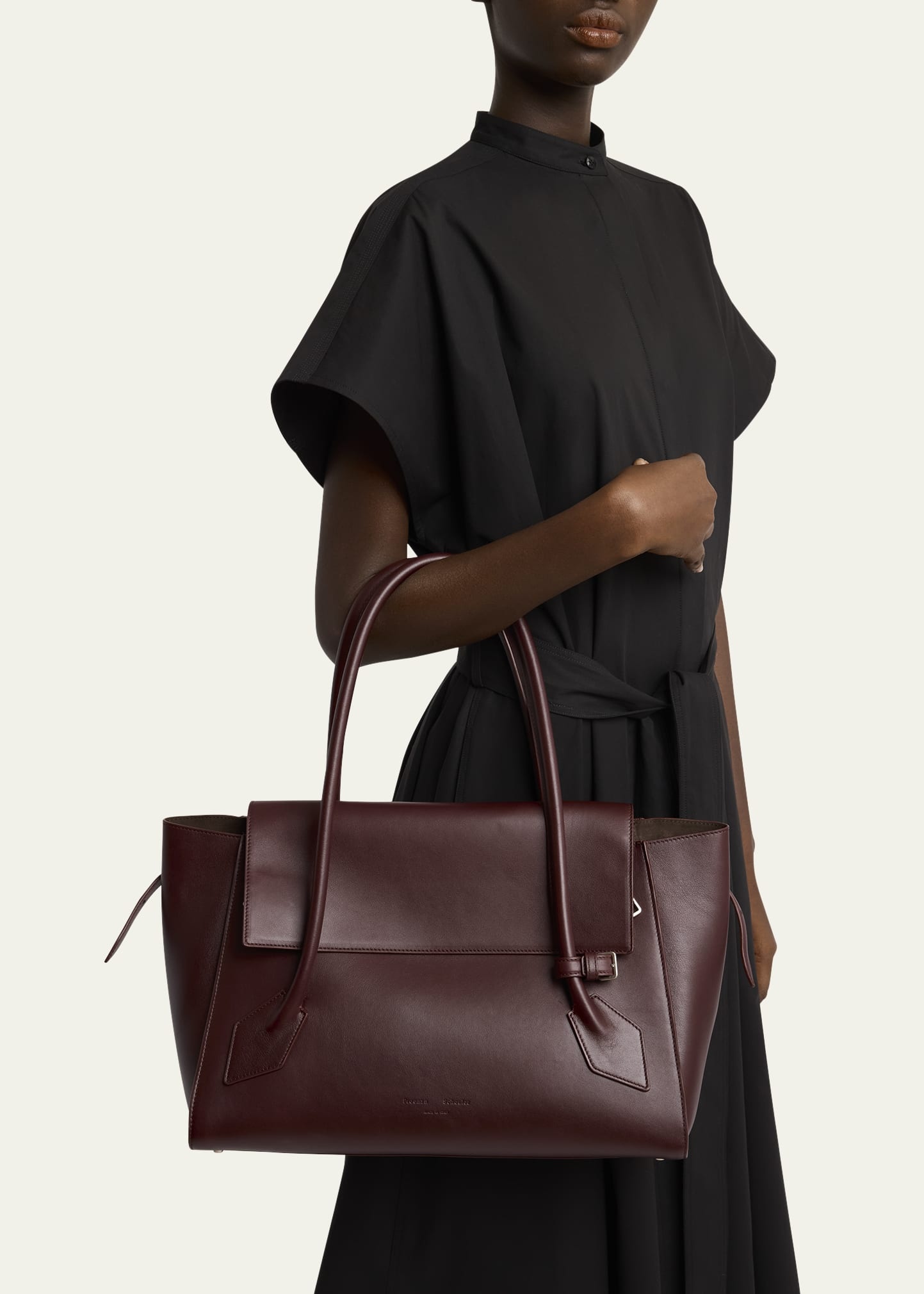 Tate Calf Leather Top-Handle Bag - 2