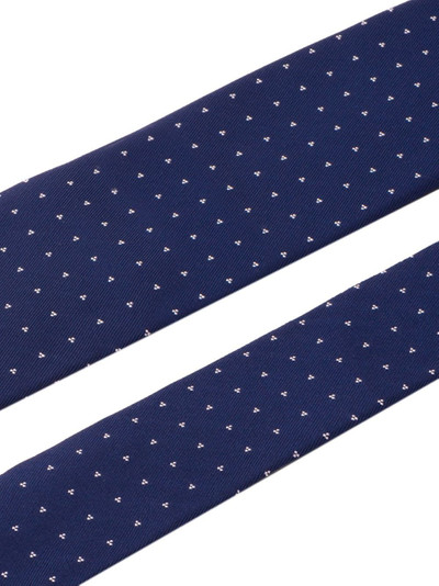 Prada geometric micro-jacquard tie outlook