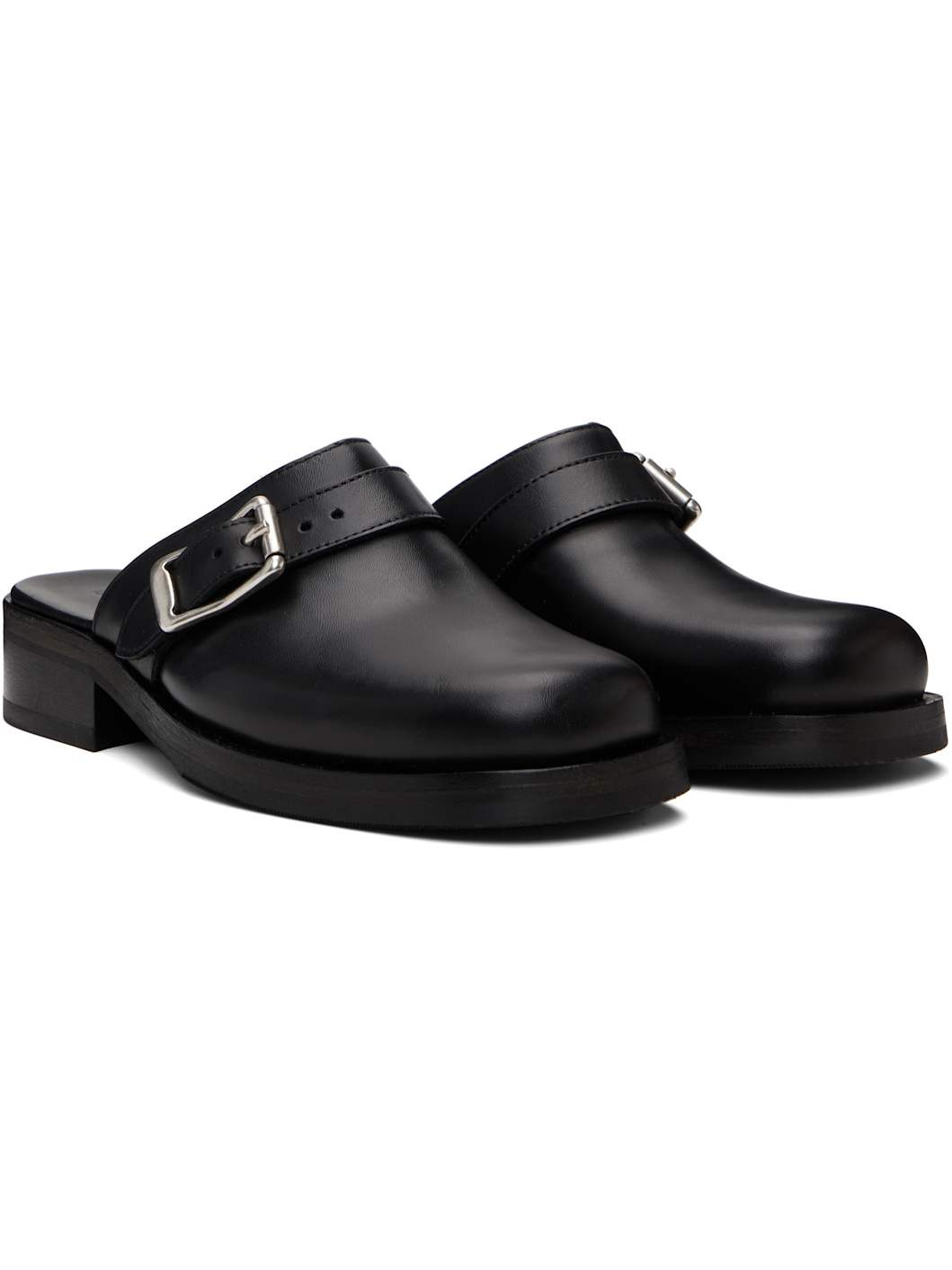 Black Camion Mule Loafers - 4