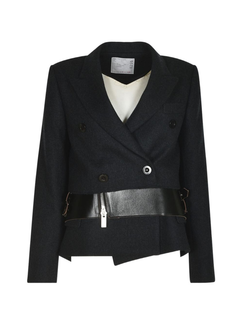 double-breasted belted blazer 1