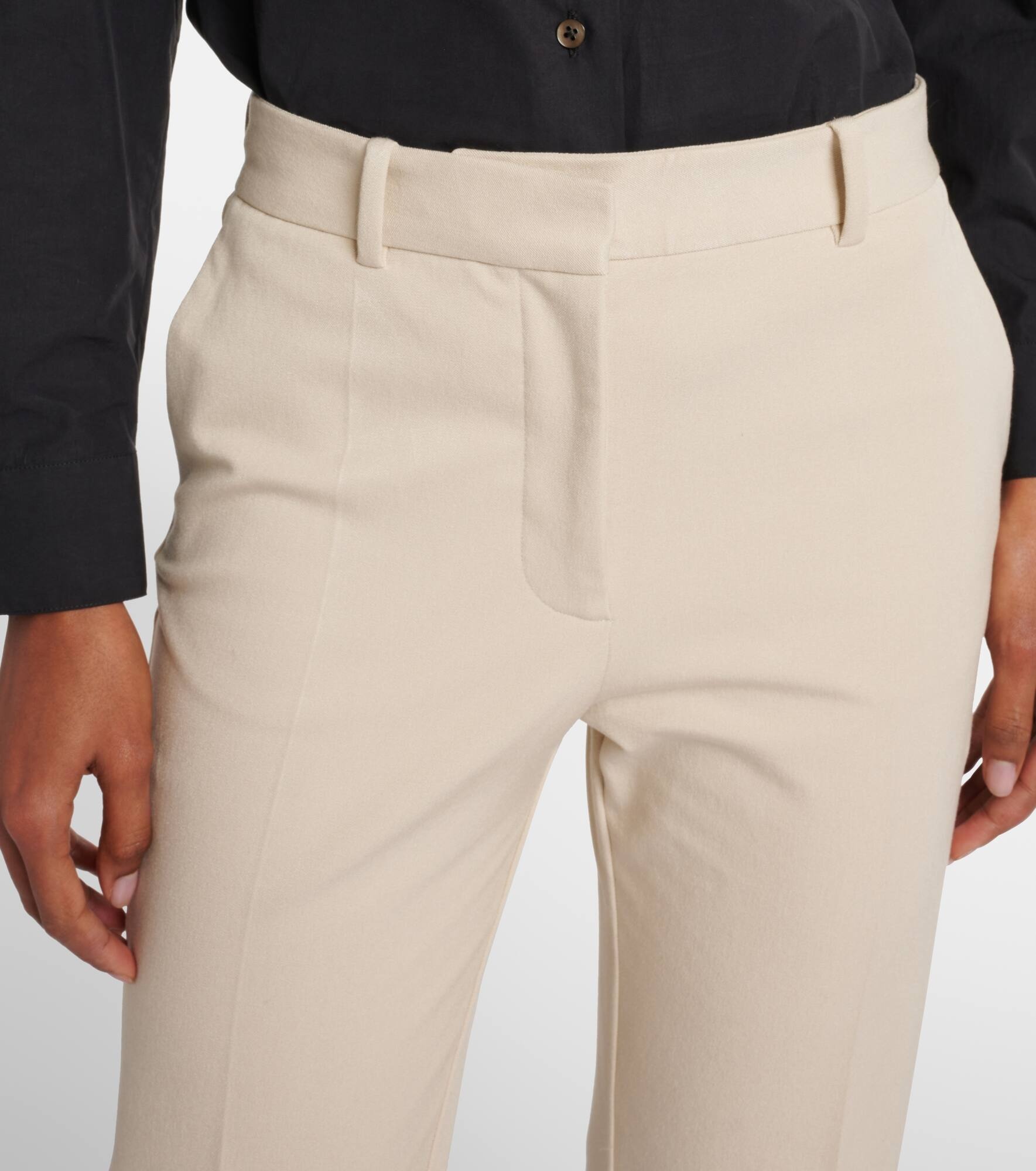Coleman cropped gabardine slim pants - 4