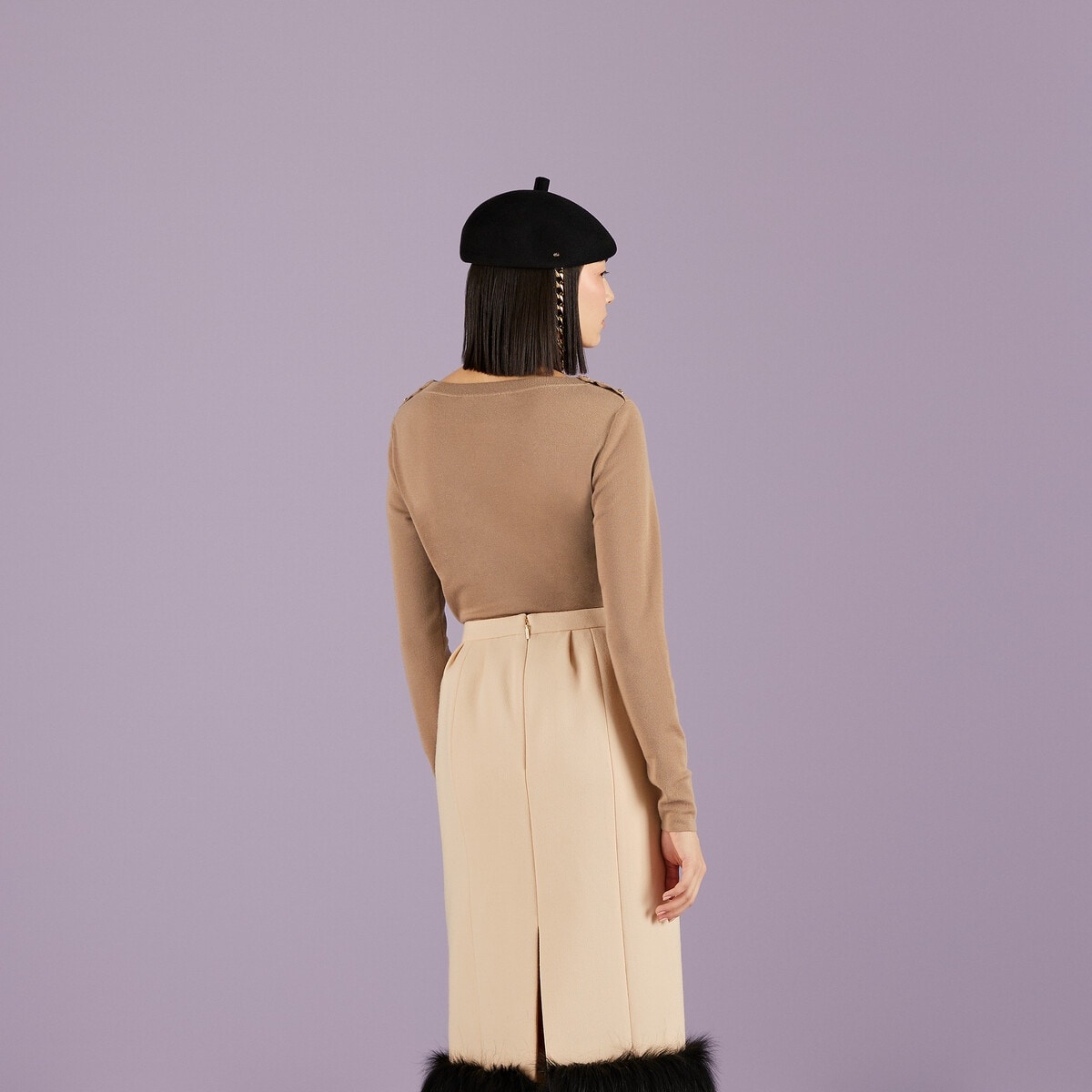 Cashmere rib stitch top - 6