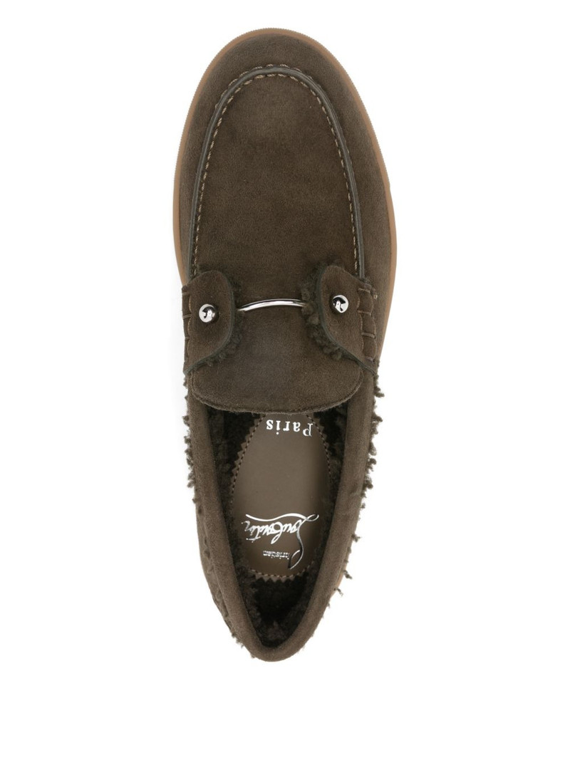 shearling-trim loafers 4