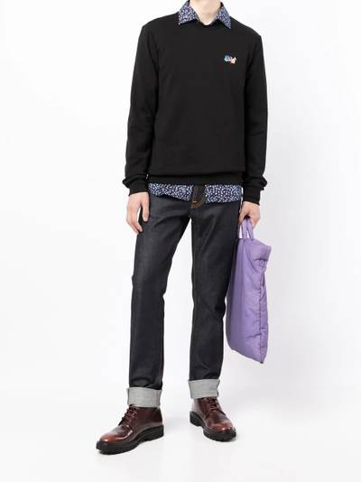 Paul Smith logo-print organic-cotton sweatshirt outlook