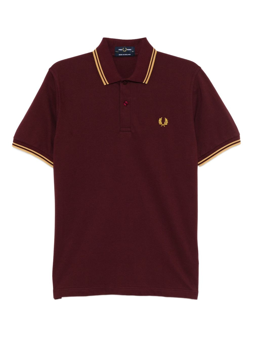 embroidered-logo polo top - 1