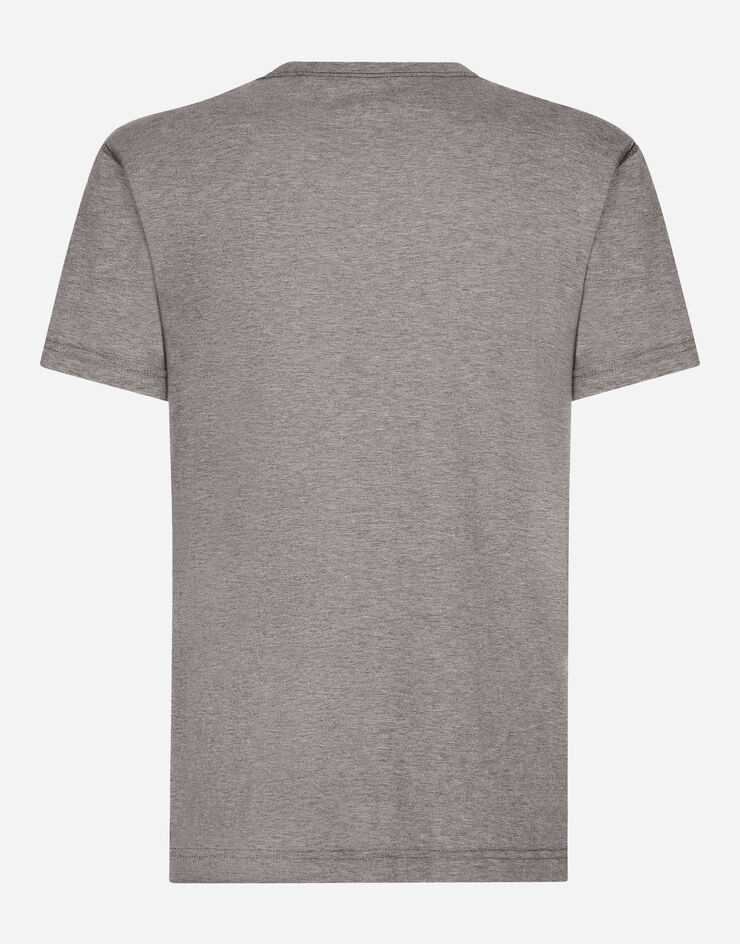 Cotton T-shirt with branded tag - 2