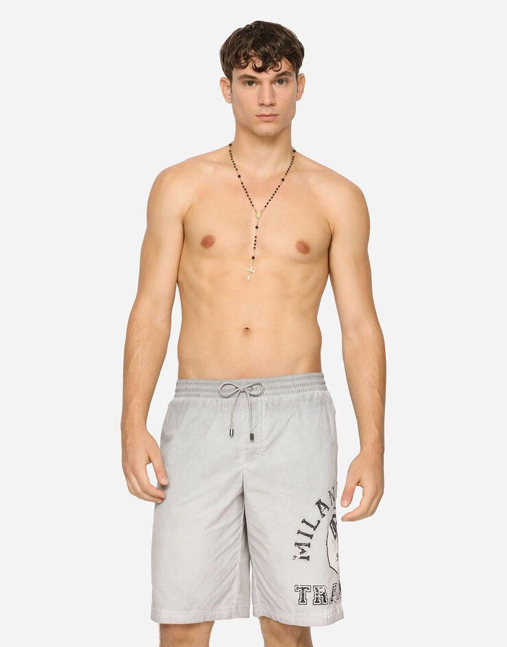 Long printed swim trunks - 4