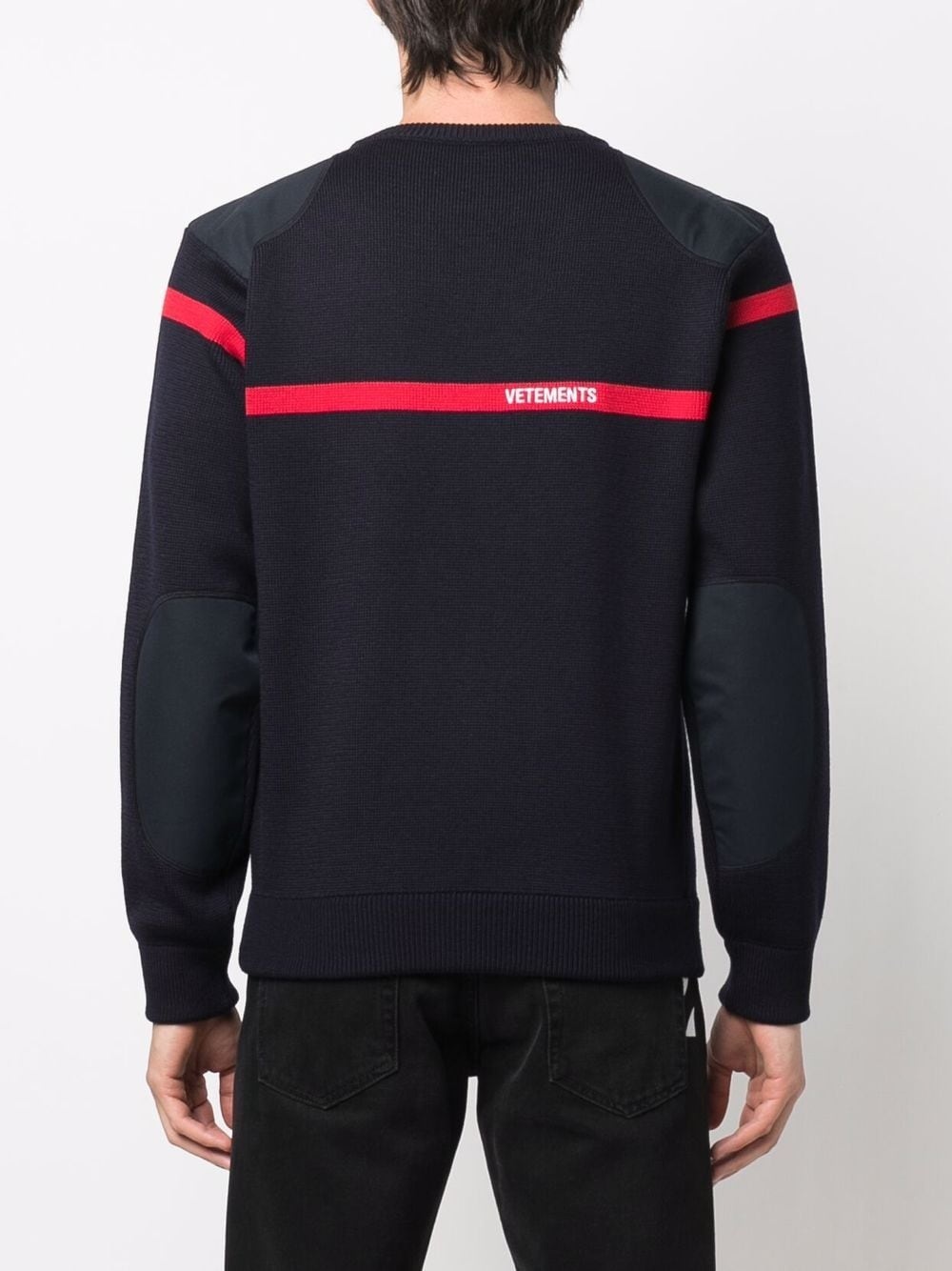 logo-embroidered merino sweater - 5