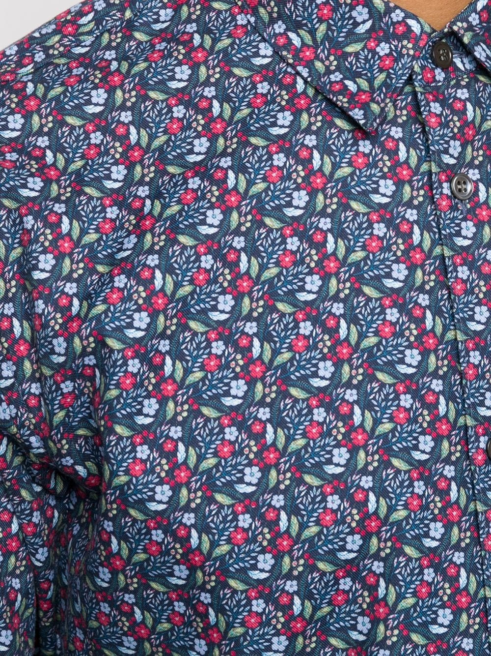 floral-print cotton shirt - 5