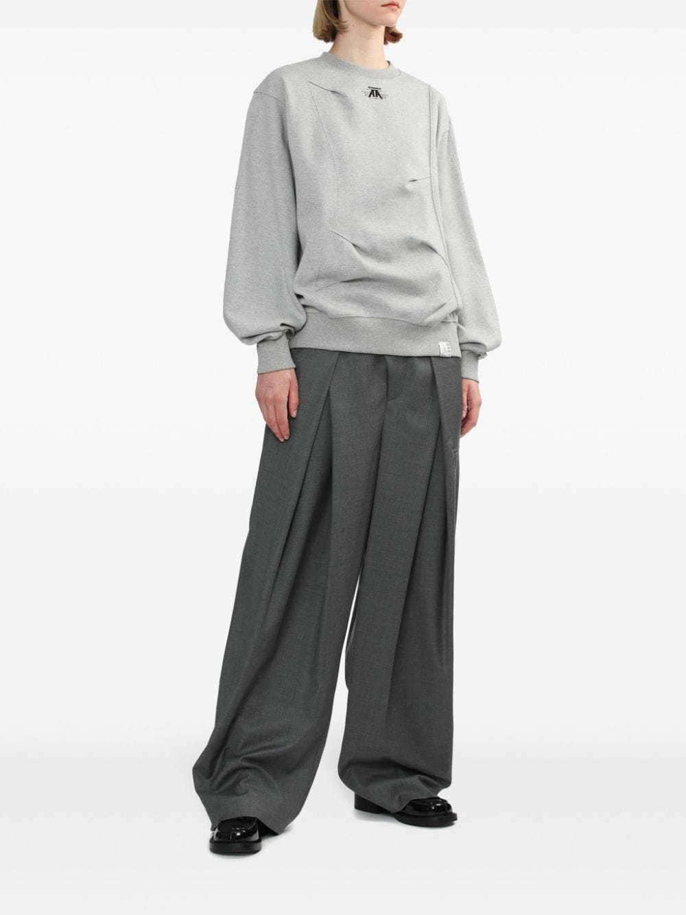 Nolc pleated sweatshirt - 2
