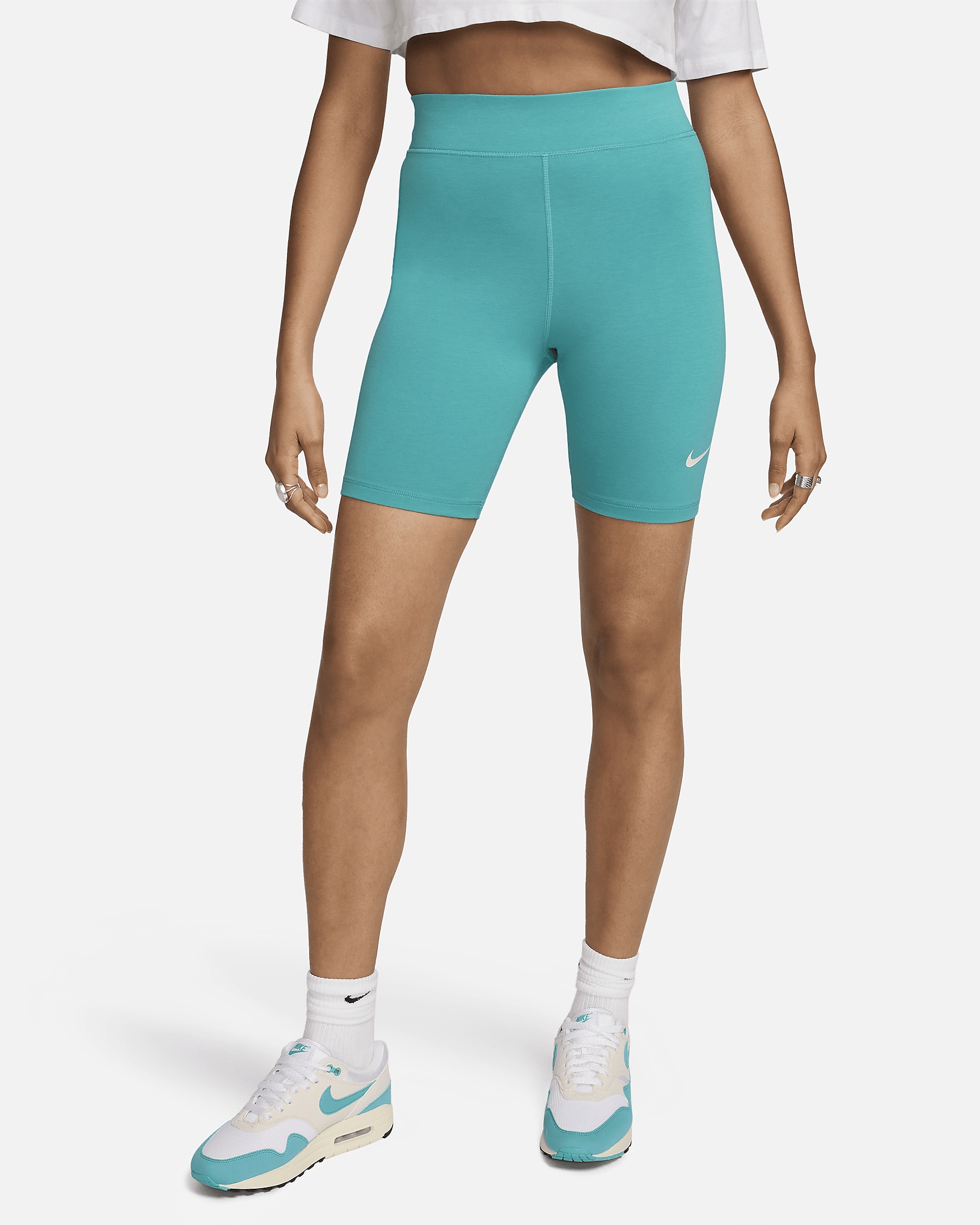 Nike Sportswear Classic Women's High-Waisted 8" Biker Shorts - 1