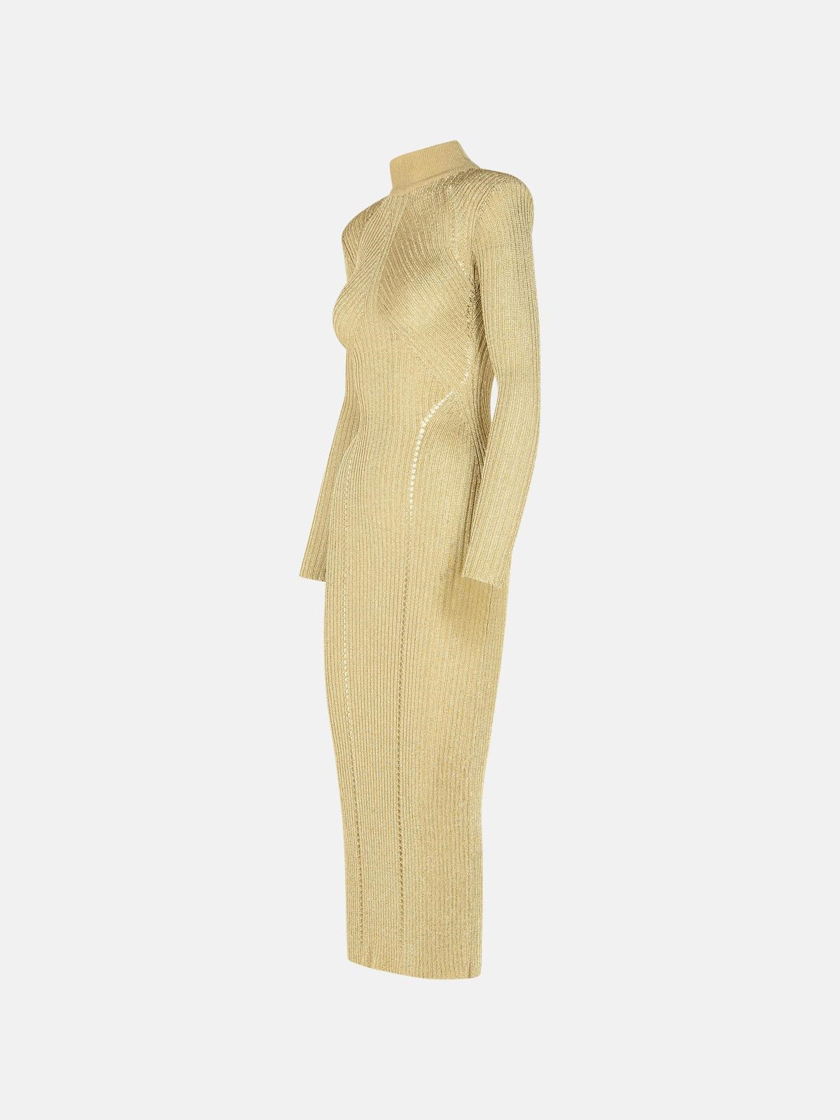 'LUREX' DRESS IN BEIGE VISCOSE BLEND - 2