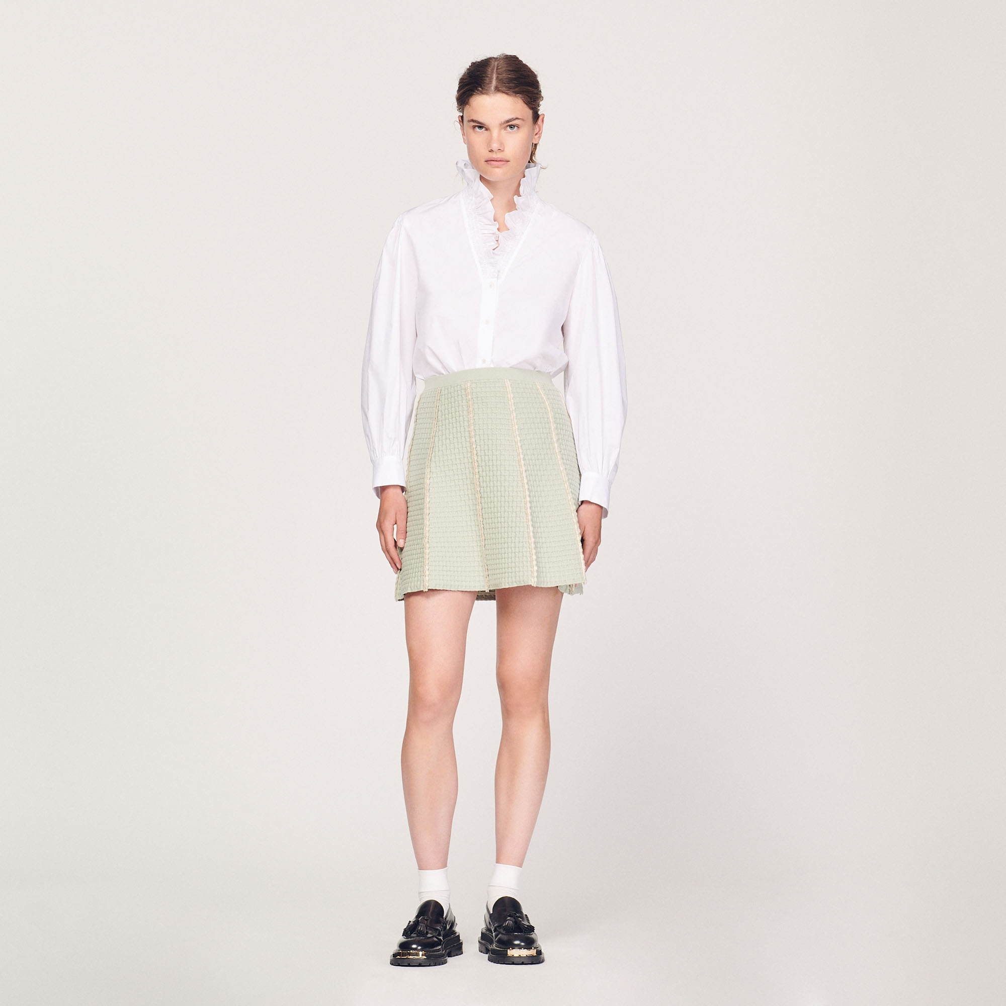 Short knitted skirt - 3
