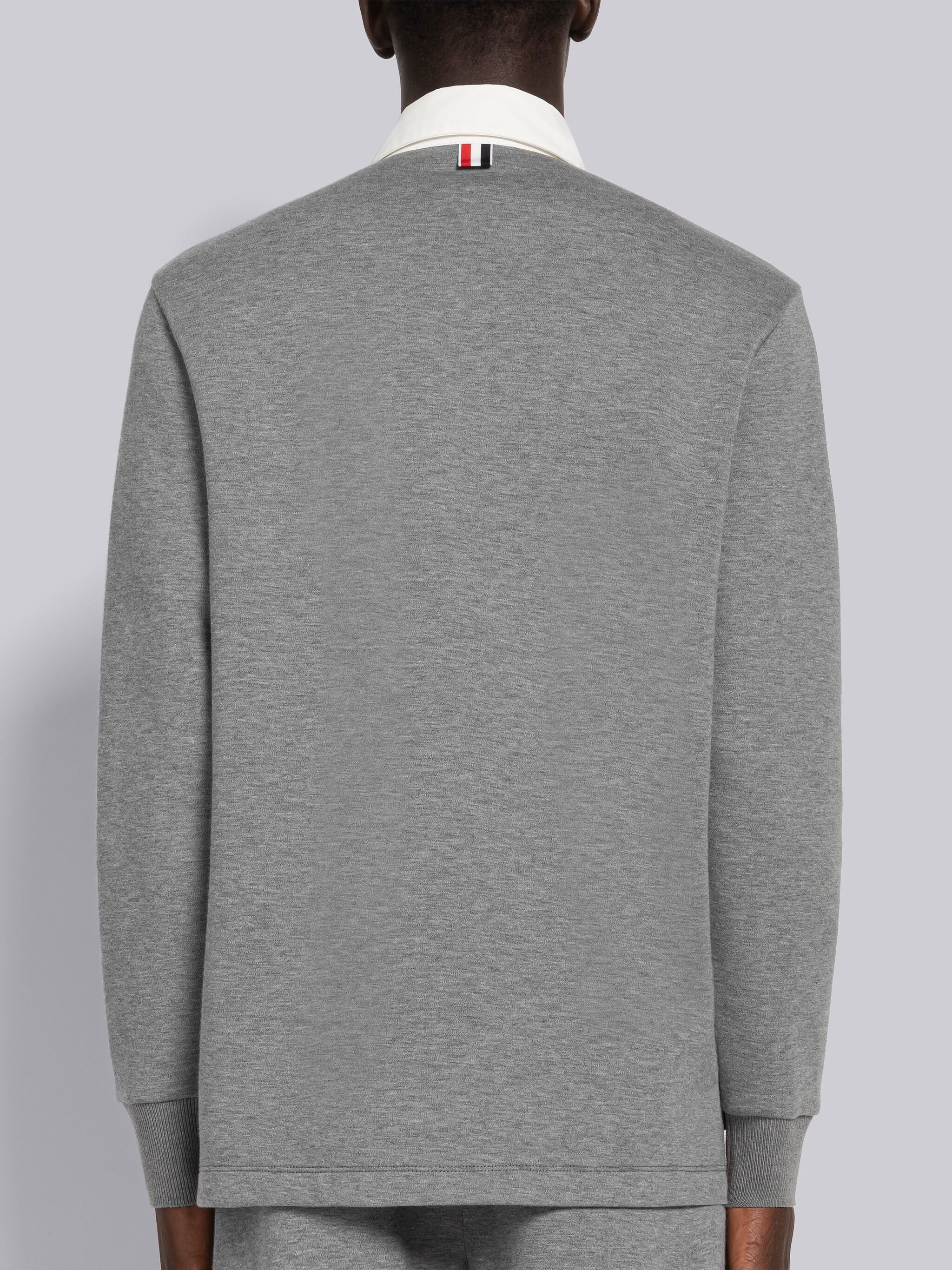 Double Face Tech Contrast Collar Rugby Polo - 3