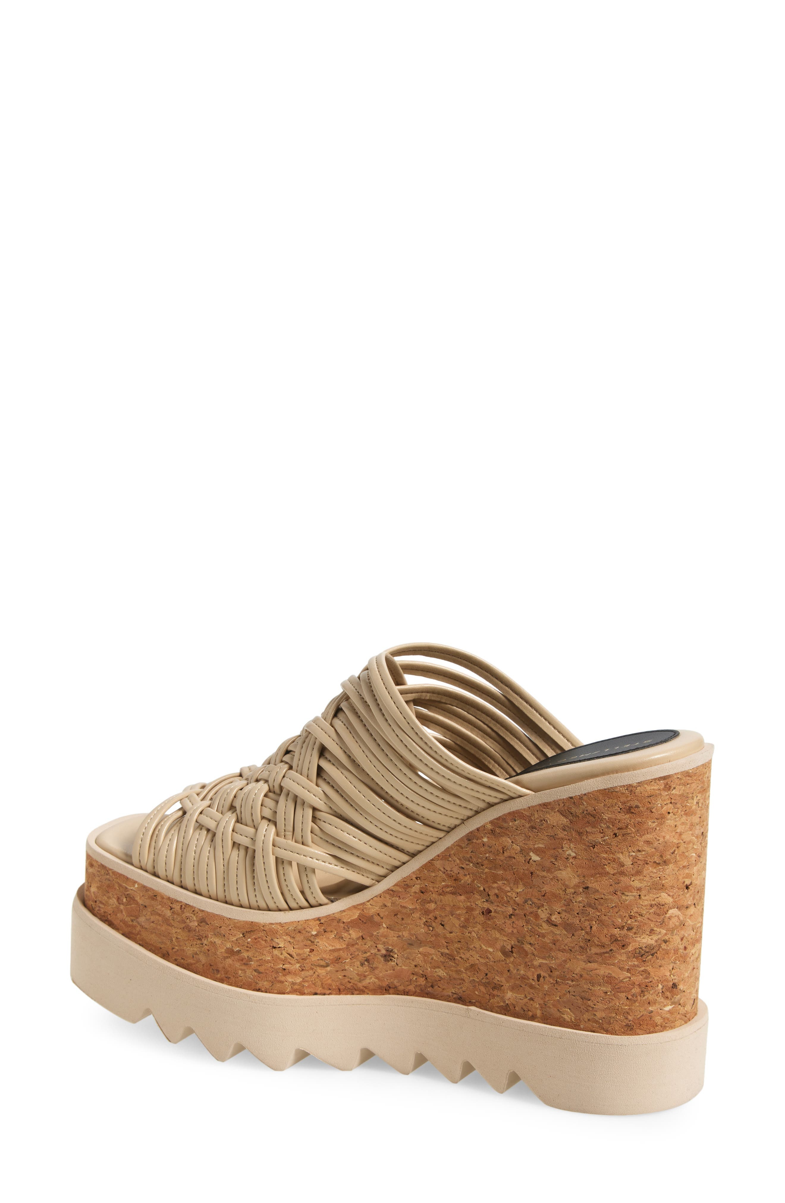 Stella McCartney Sneak-Elyse Platform Wedge Sandal in Ecru at Nordstrom - 2